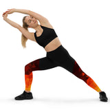 ReInvent | Women's Sports Legging | Orange Crystal