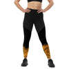 ReInvent | Women's Sports Leggings | Breeze | Black & Gold