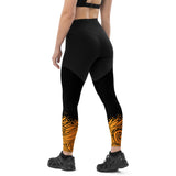 ReInvent | Women's Sports Leggings | Breeze | Black & Gold