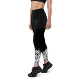 ReInvent | Women's Sports Leggings | Breeze | Black & White