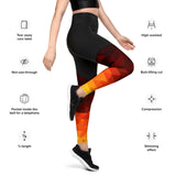 ReInvent | Women's Sports Legging | Orange Crystal