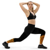 ReInvent | Women's Sports Leggings | Breeze | Black & Gold