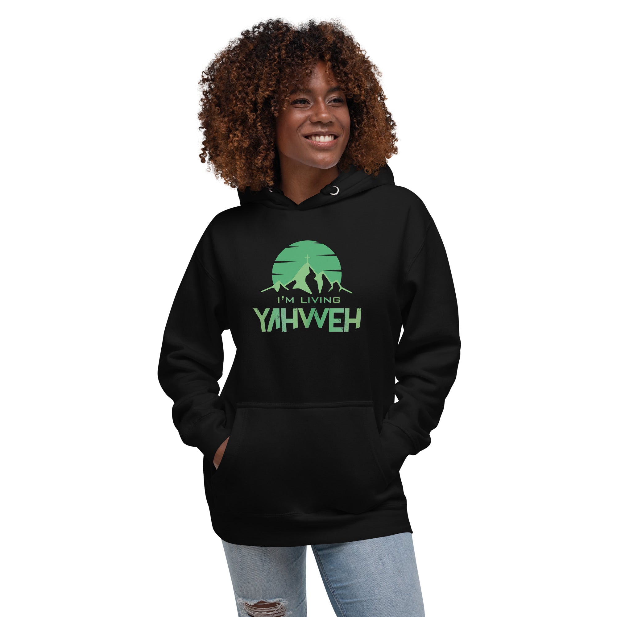 I'm Living Yahweh | Unisex Hoodie | Emerald