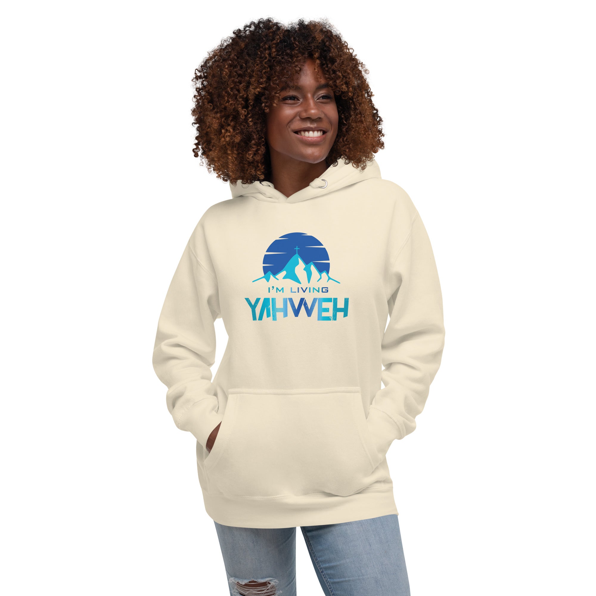 I'm Living Yahweh | Unisex Hoodie | Sapphire