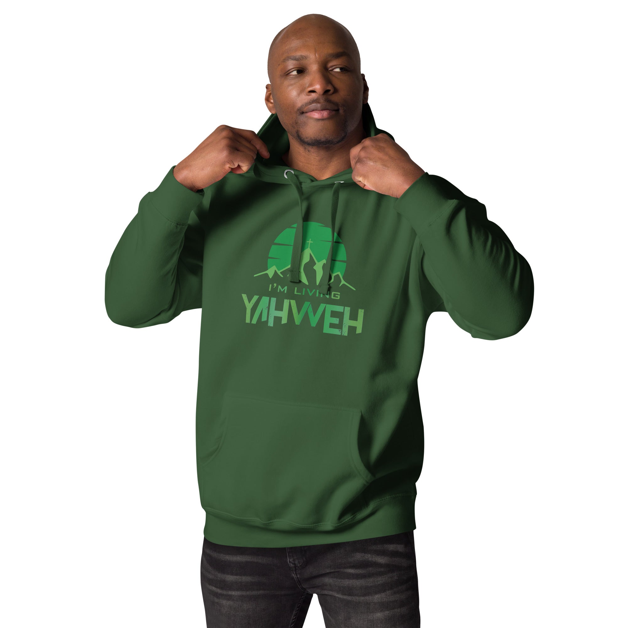 I'm Living Yahweh | Unisex Hoodie | Emerald