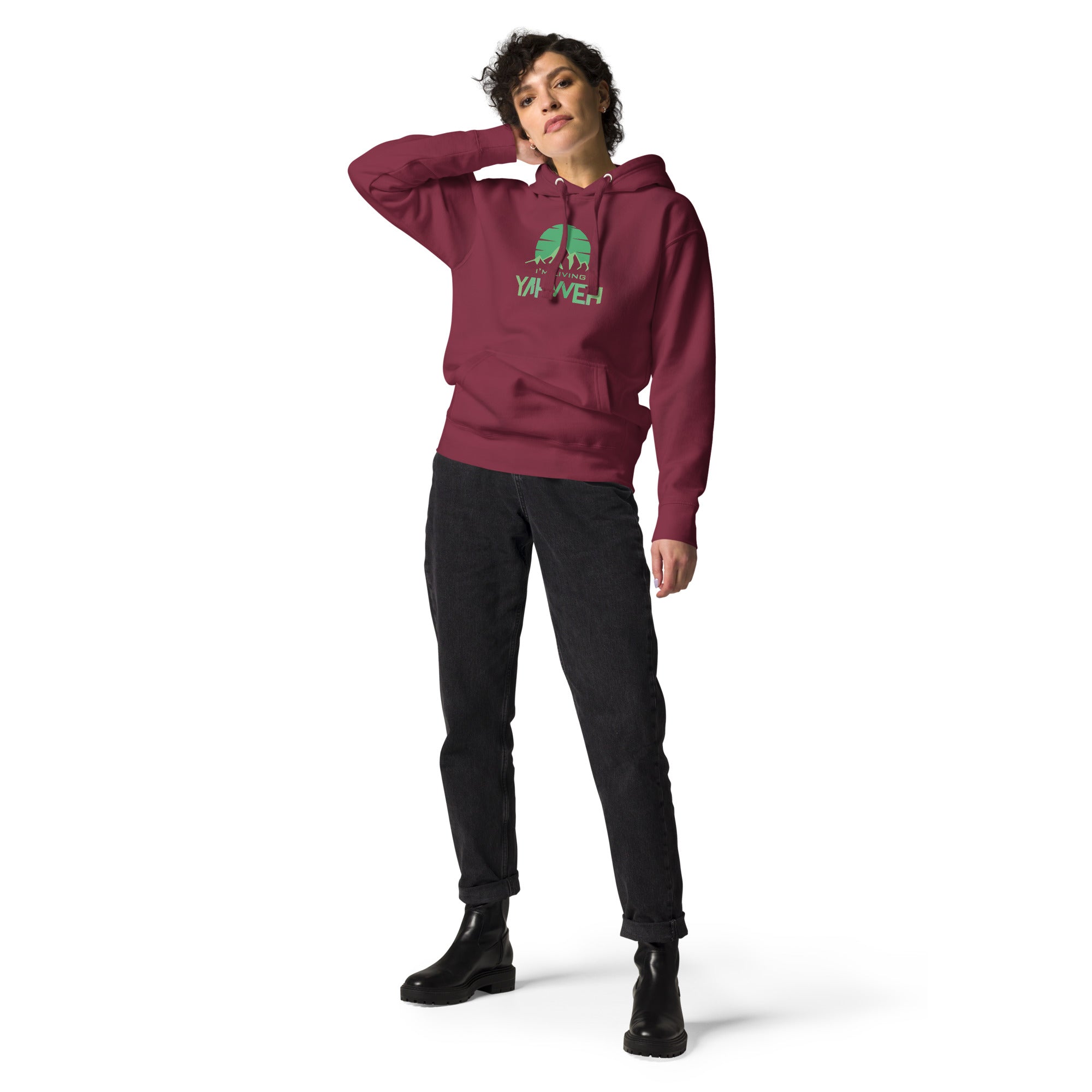 I'm Living Yahweh | Unisex Hoodie | Emerald