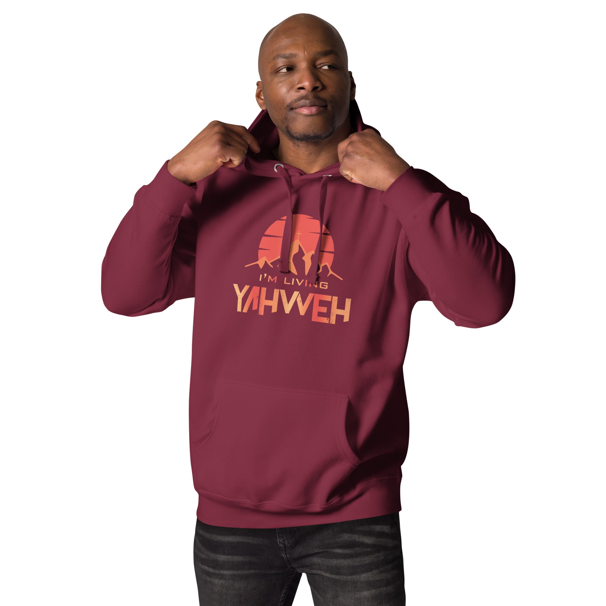 I'm Living Yahweh | Unisex Hoodie | Ruby