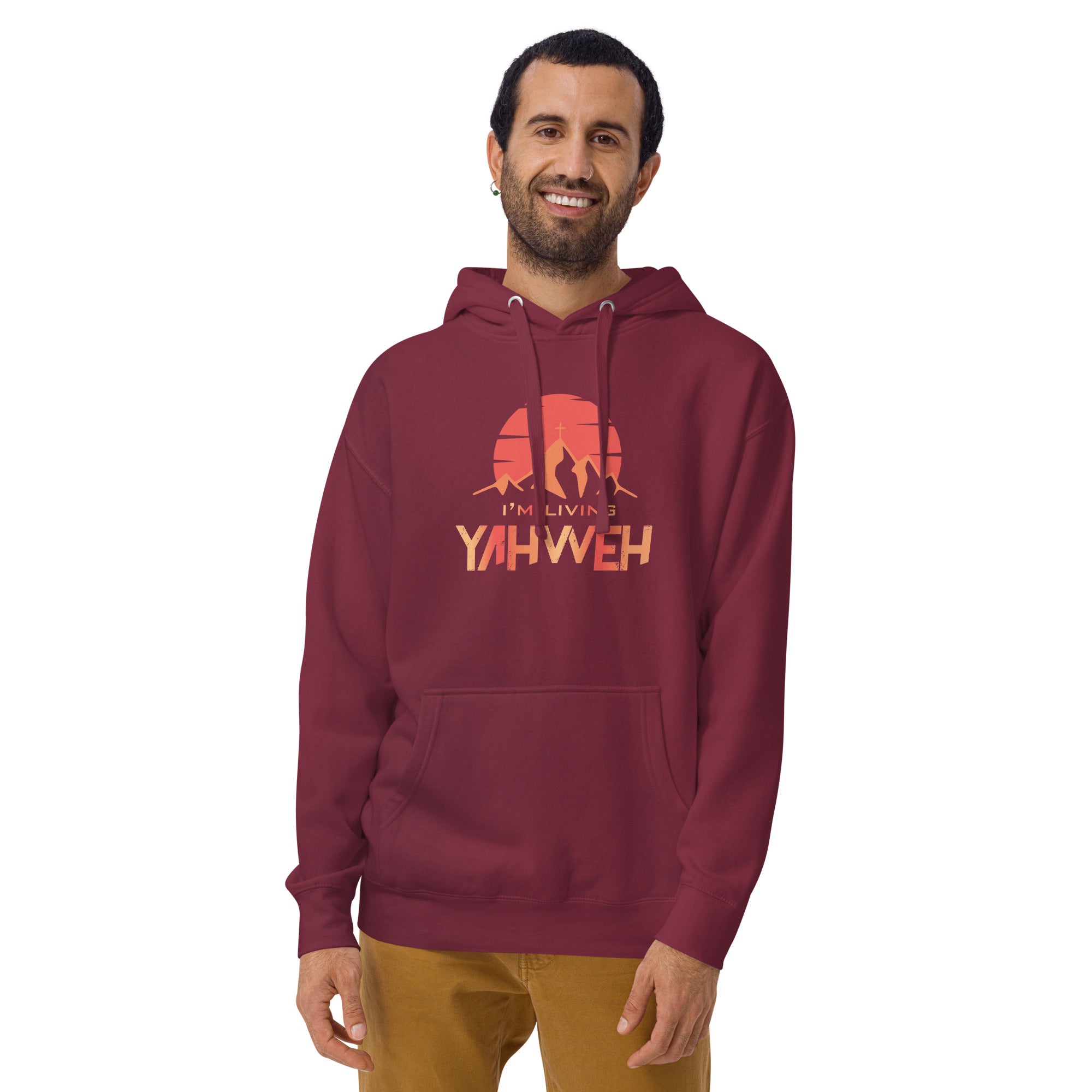 I'm Living Yahweh | Unisex Hoodie | Ruby