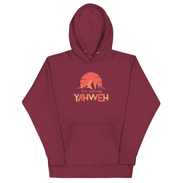 I'm Living Yahweh | Unisex Hoodie | Ruby
