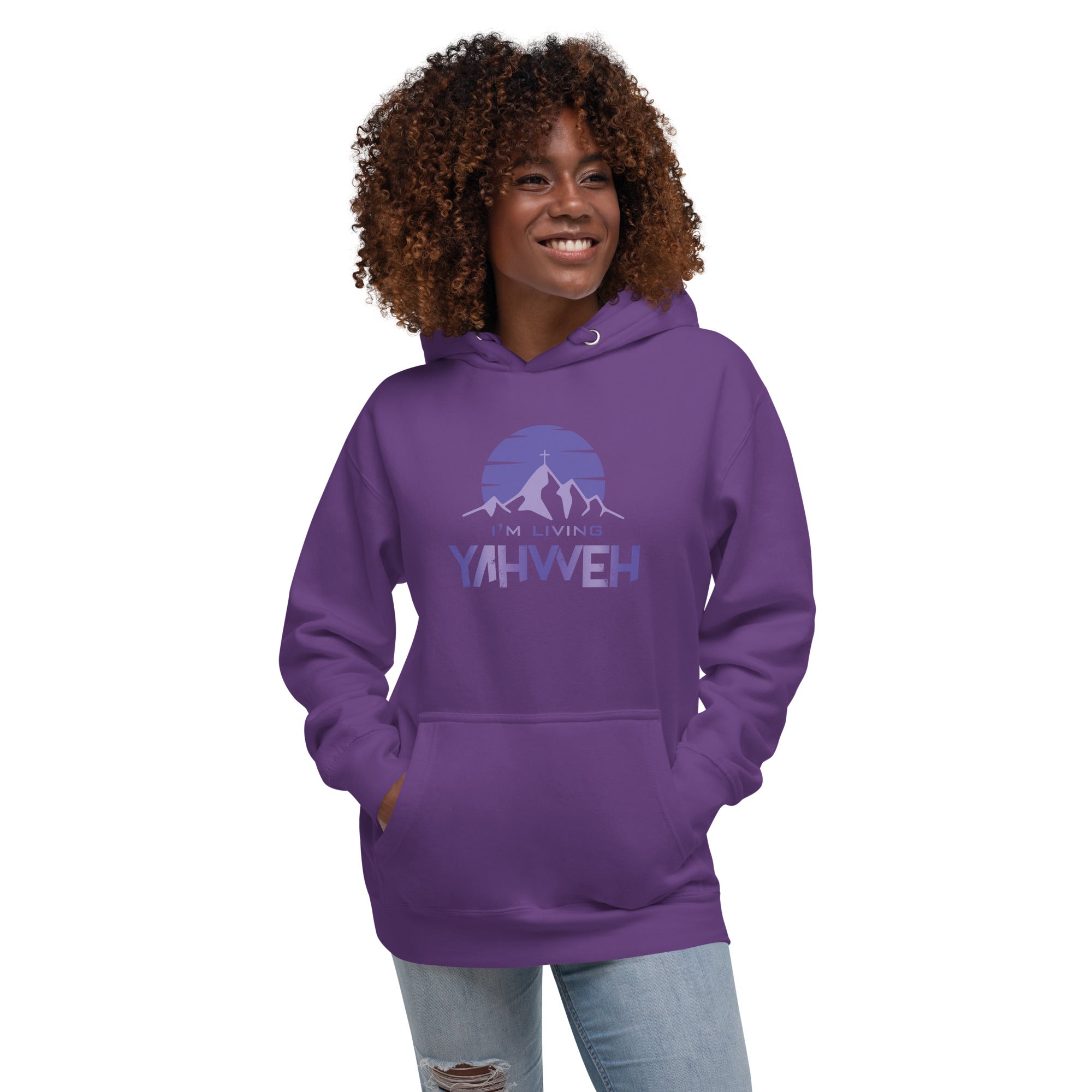 I'm Living Yahweh | Unisex Hoodie | Amethyst