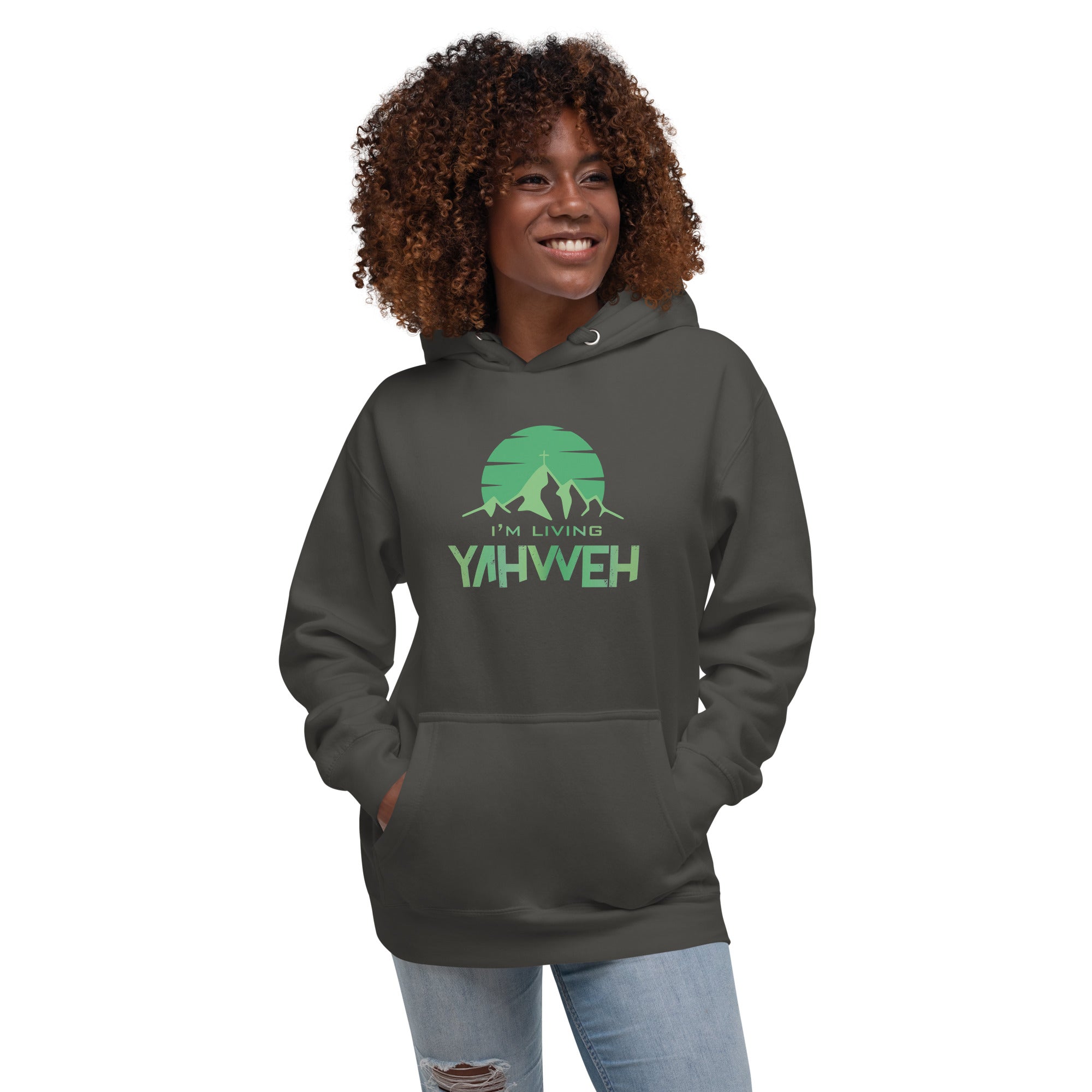 I'm Living Yahweh | Unisex Hoodie | Emerald