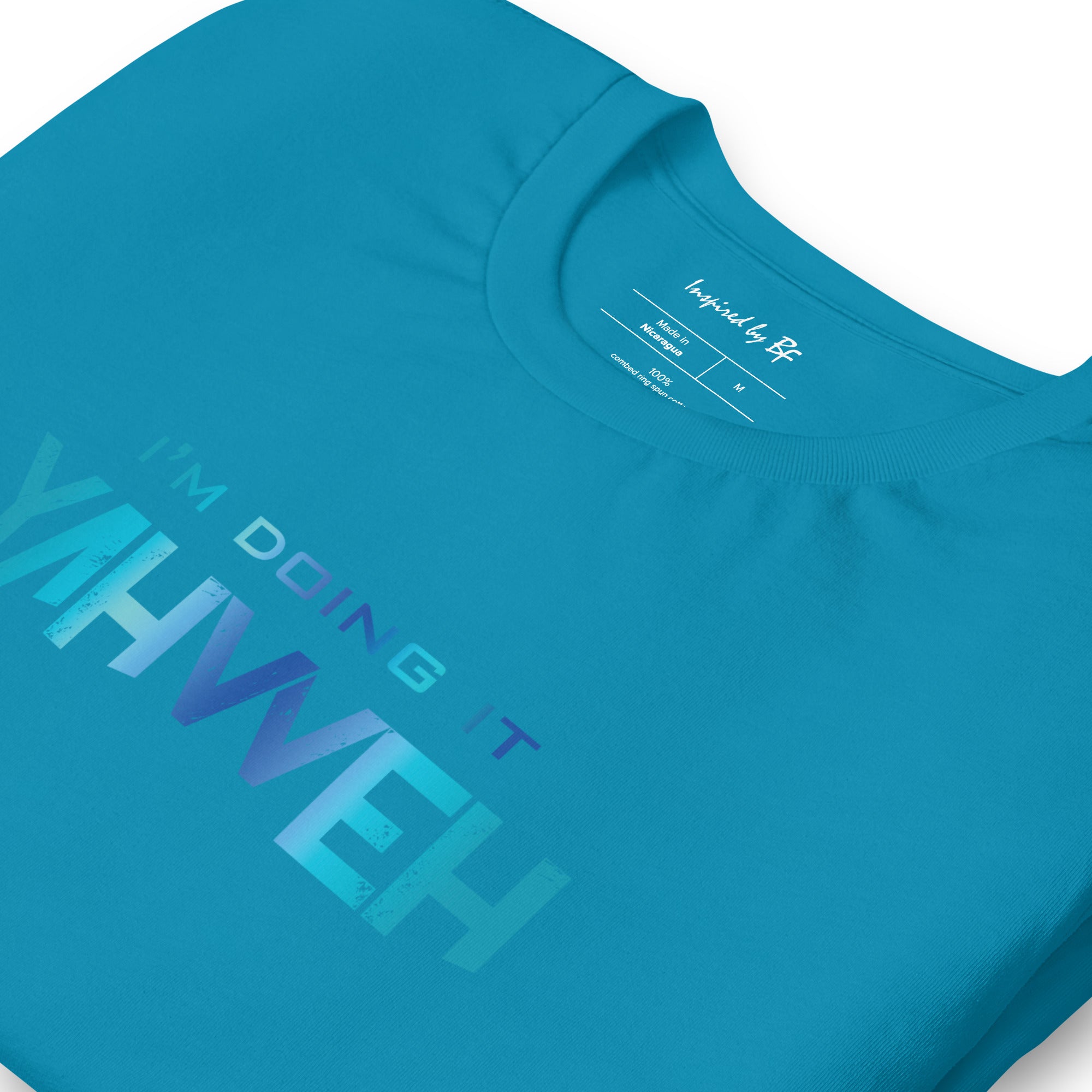 I'm Doing It Yahweh | Unisex Short Sleeve T-Shirt | Sapphire