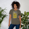 Your Struggle is Your Signal For Change | Short-Sleeve Unisex T-Shirt | Black & Yellow