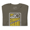 Your Struggle is Your Signal For Change | Short-Sleeve Unisex T-Shirt | Black & Yellow