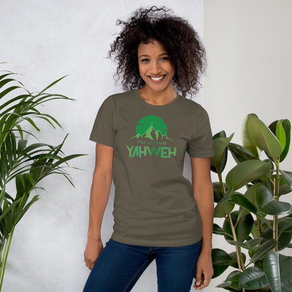 I'm Living Yahweh | Short-Sleeve Unisex T-Shirt | Emerald
