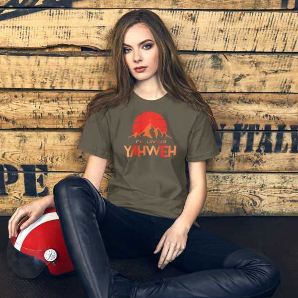 I'm Living Yahweh | Short-Sleeve Unisex T-Shirt | Ruby