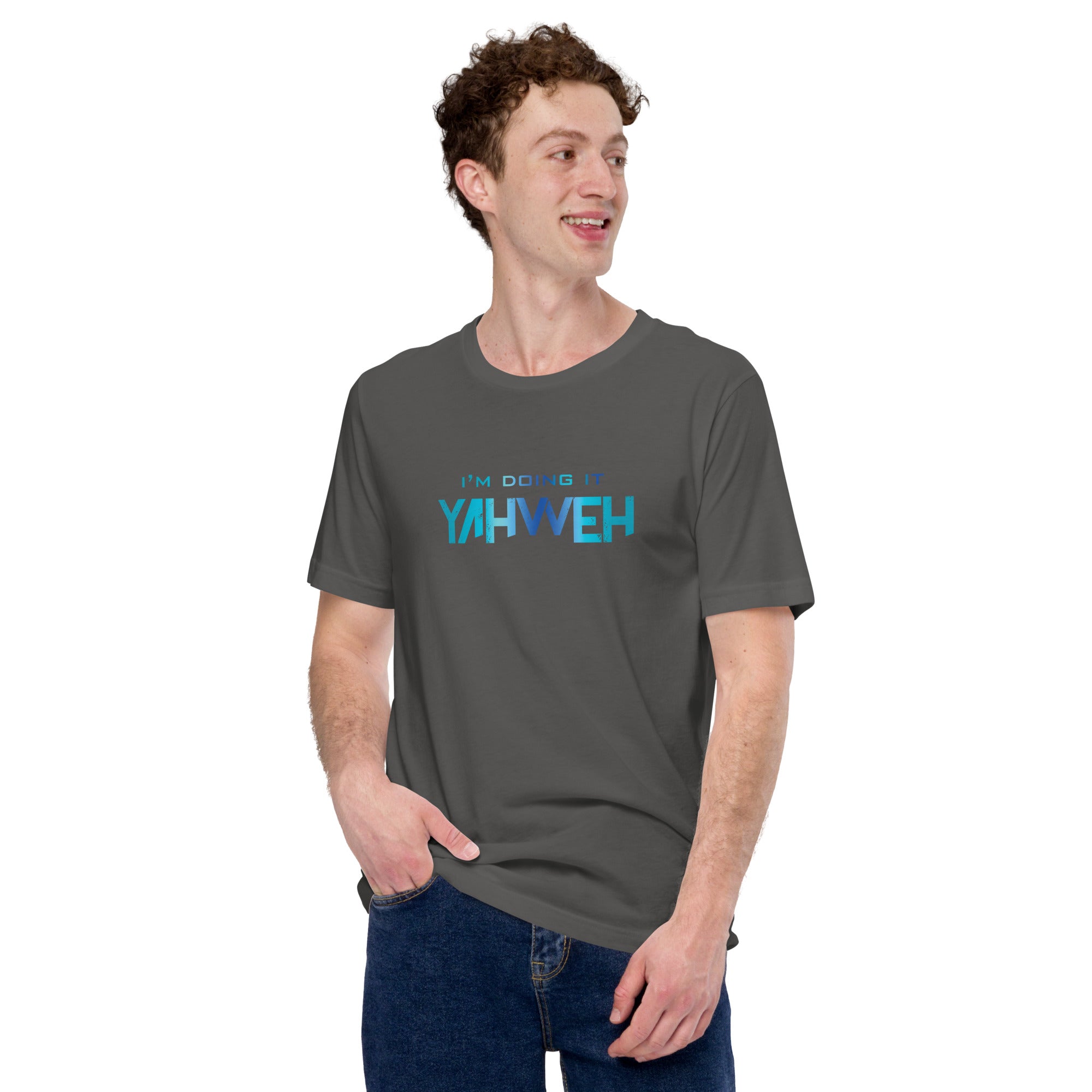 I'm Doing It Yahweh | Unisex Short Sleeve T-Shirt | Sapphire