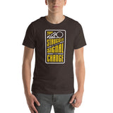 Your Struggle is Your Signal For Change | Short-Sleeve Unisex T-Shirt | Black & Yellow