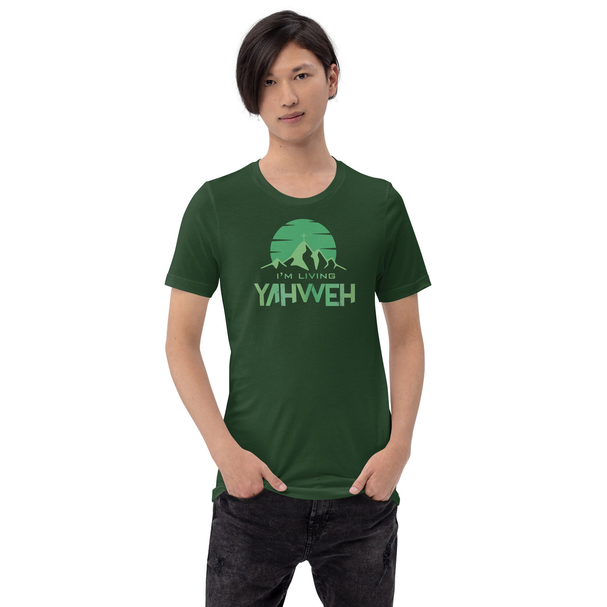 I'm Living Yahweh | Short-Sleeve Unisex T-Shirt | Emerald