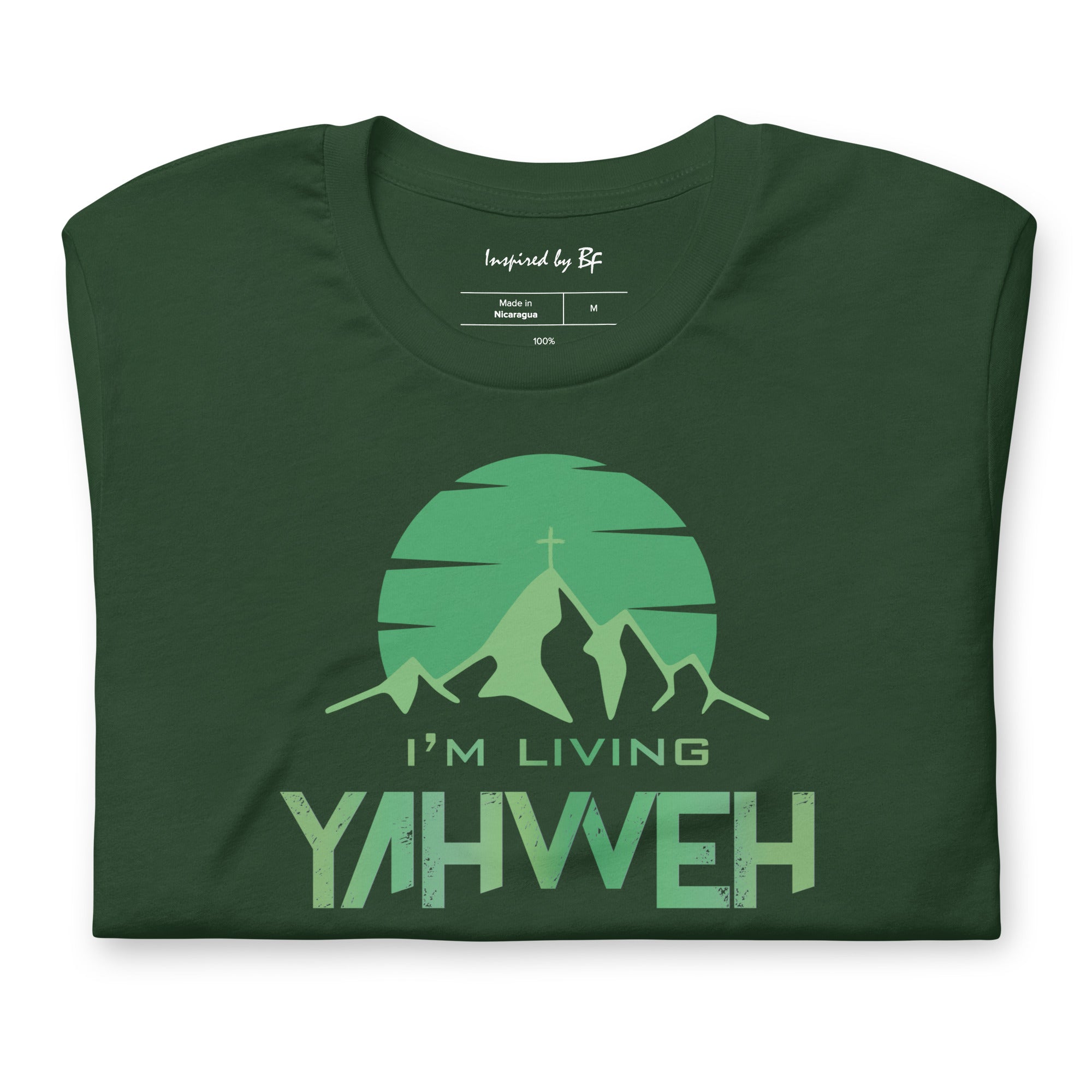 I'm Living Yahweh | Short-Sleeve Unisex T-Shirt | Emerald