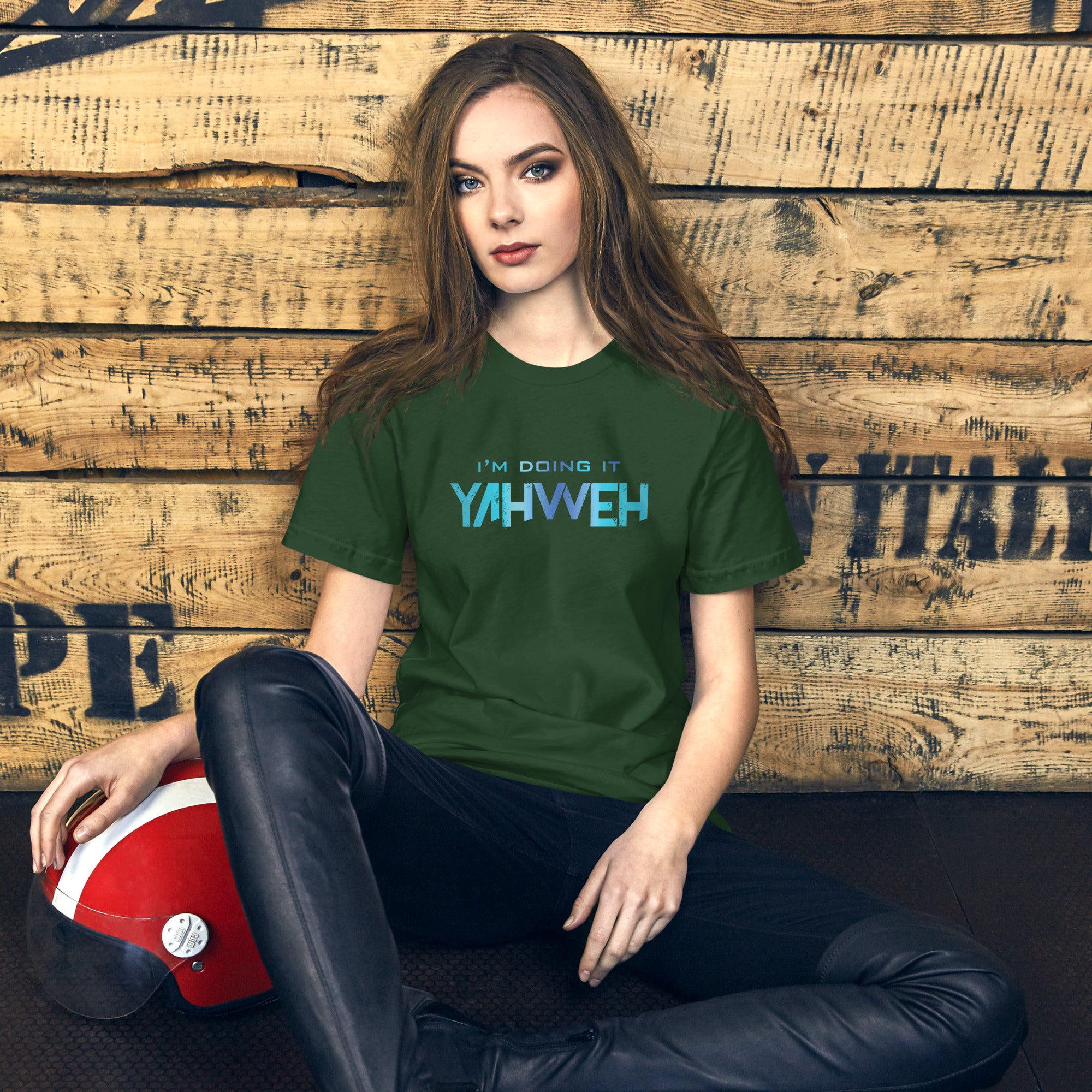 I'm Doing It Yahweh | Unisex Short Sleeve T-Shirt | Sapphire
