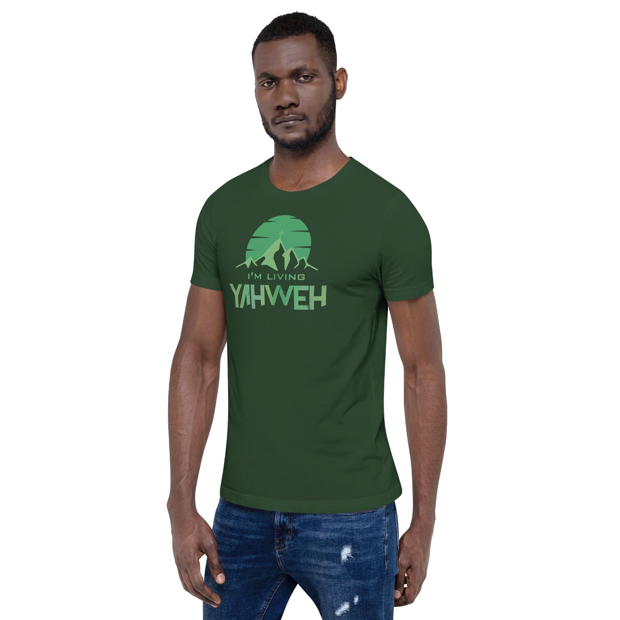 I'm Living Yahweh | Short-Sleeve Unisex T-Shirt | Emerald
