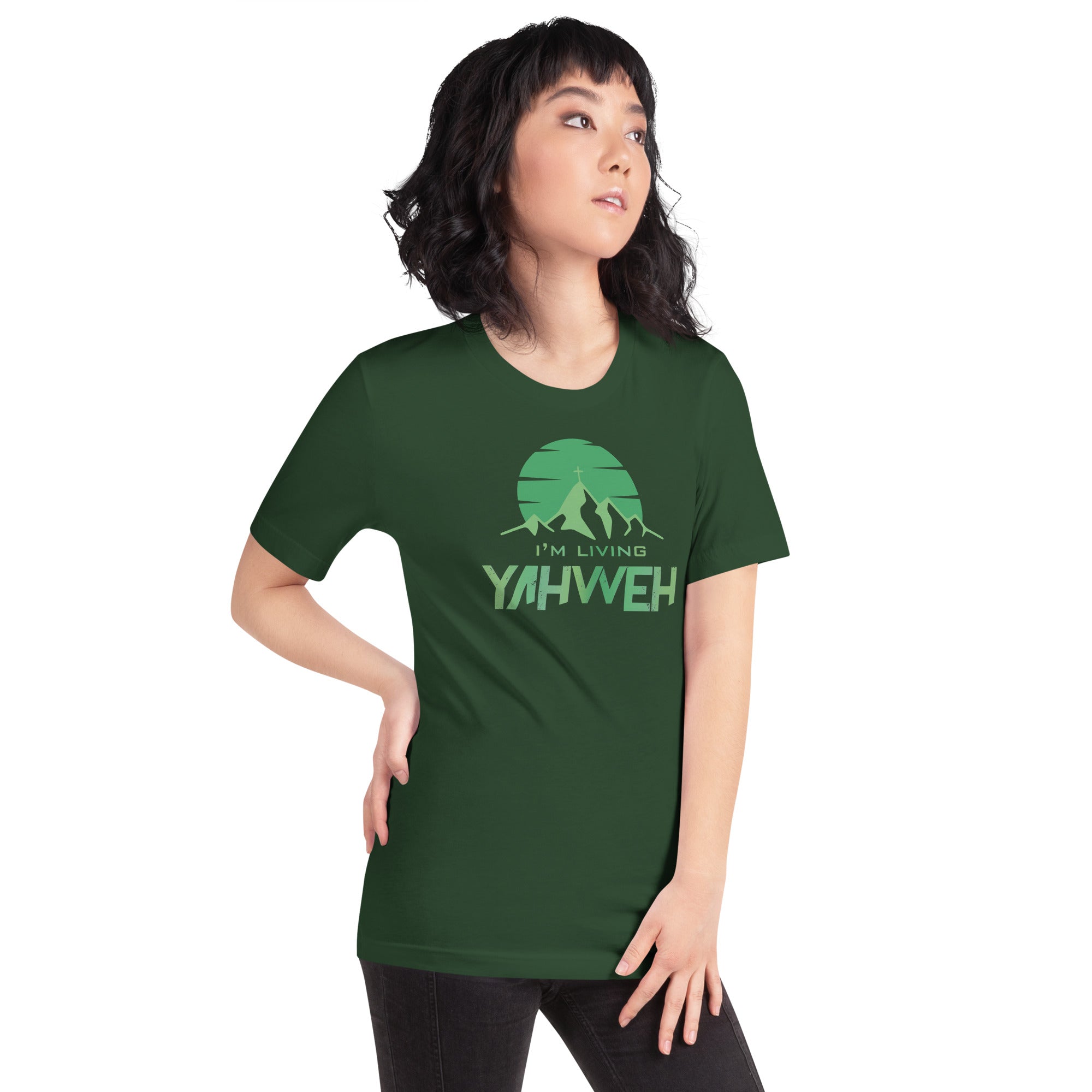 I'm Living Yahweh | Short-Sleeve Unisex T-Shirt | Emerald