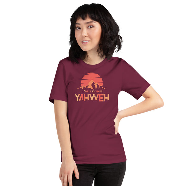 I'm Living Yahweh | Short-Sleeve Unisex T-Shirt | Ruby