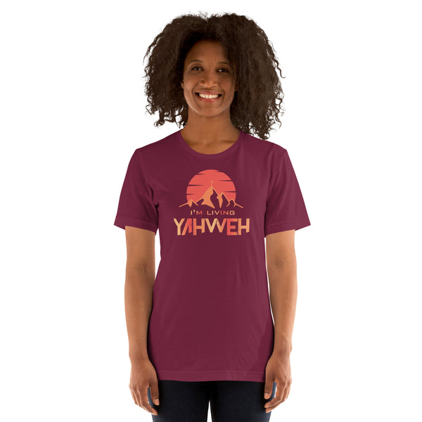 I'm Living Yahweh | Short-Sleeve Unisex T-Shirt | Ruby