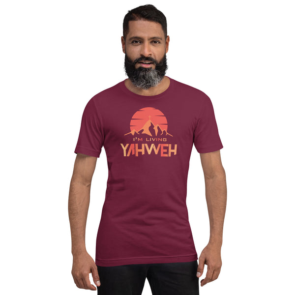 I'm Living Yahweh | Short-Sleeve Unisex T-Shirt | Ruby