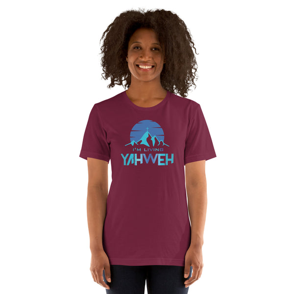 I'm Living Yahweh | Short-Sleeve Unisex T-Shirt | Sapphire