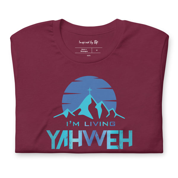 I'm Living Yahweh | Short-Sleeve Unisex T-Shirt | Sapphire