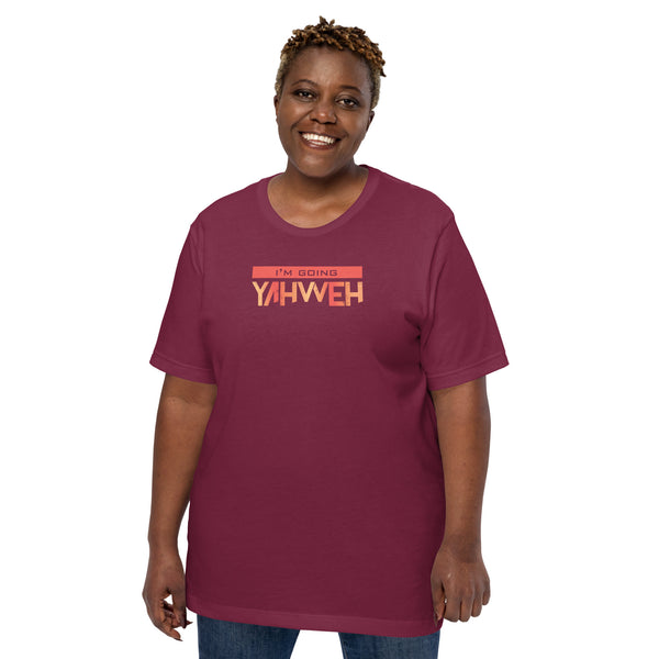 I'm Living Yahweh | Short-Sleeve Unisex T-Shirt | Ruby