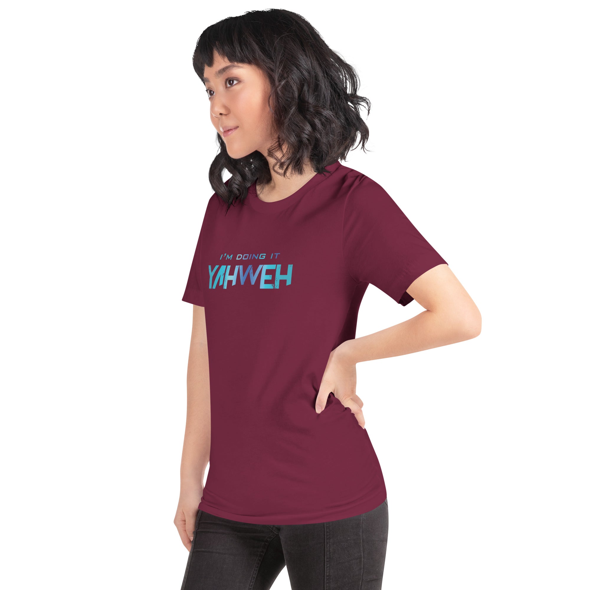 I'm Doing It Yahweh | Unisex Short Sleeve T-Shirt | Sapphire