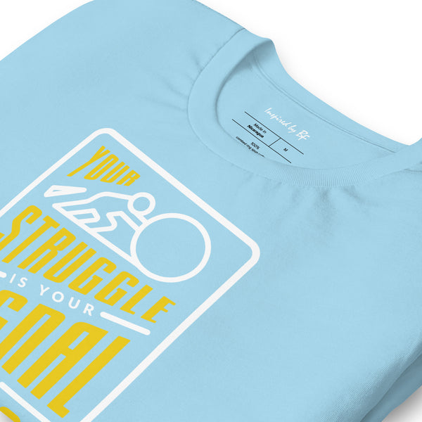 Your Struggle is Your Signal For Change | Short-Sleeve Unisex T-Shirt | Black & Yellow