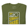 Your Struggle is Your Signal For Change | Short-Sleeve Unisex T-Shirt | Black & Yellow