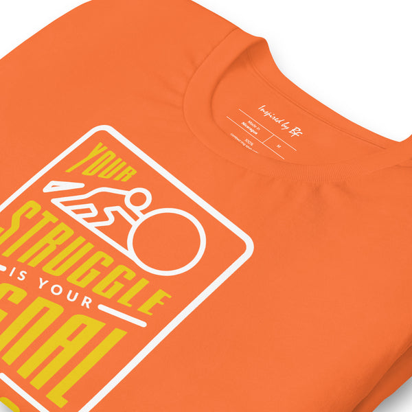Your Struggle is Your Signal For Change | Short-Sleeve Unisex T-Shirt | Black & Yellow