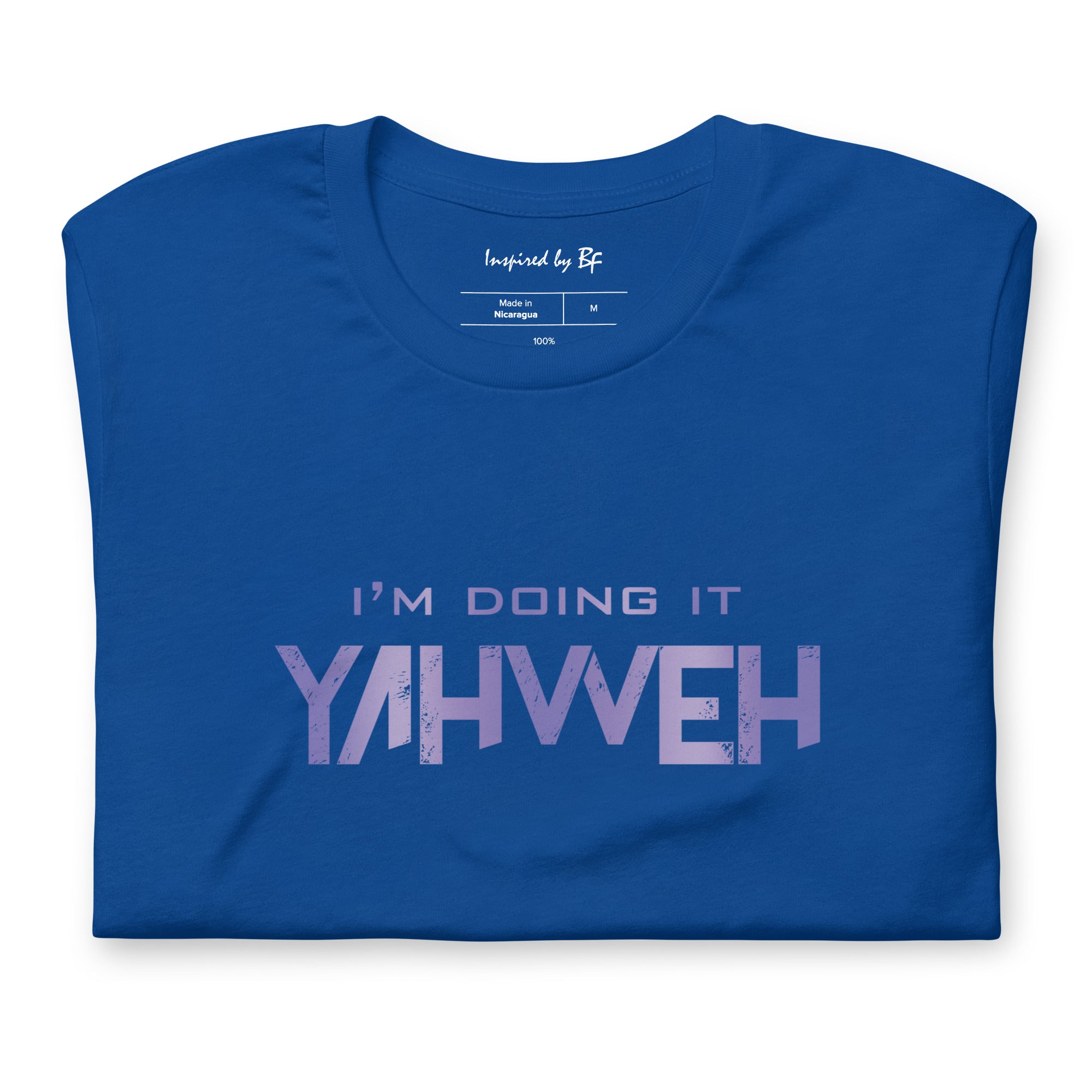 I'm Doing It Yahweh | Unisex Short Sleeve T-Shirt | Amethyst