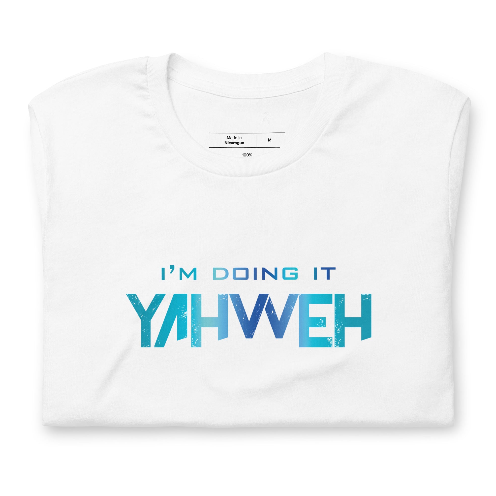 I'm Doing It Yahweh | Unisex Short Sleeve T-Shirt | Sapphire