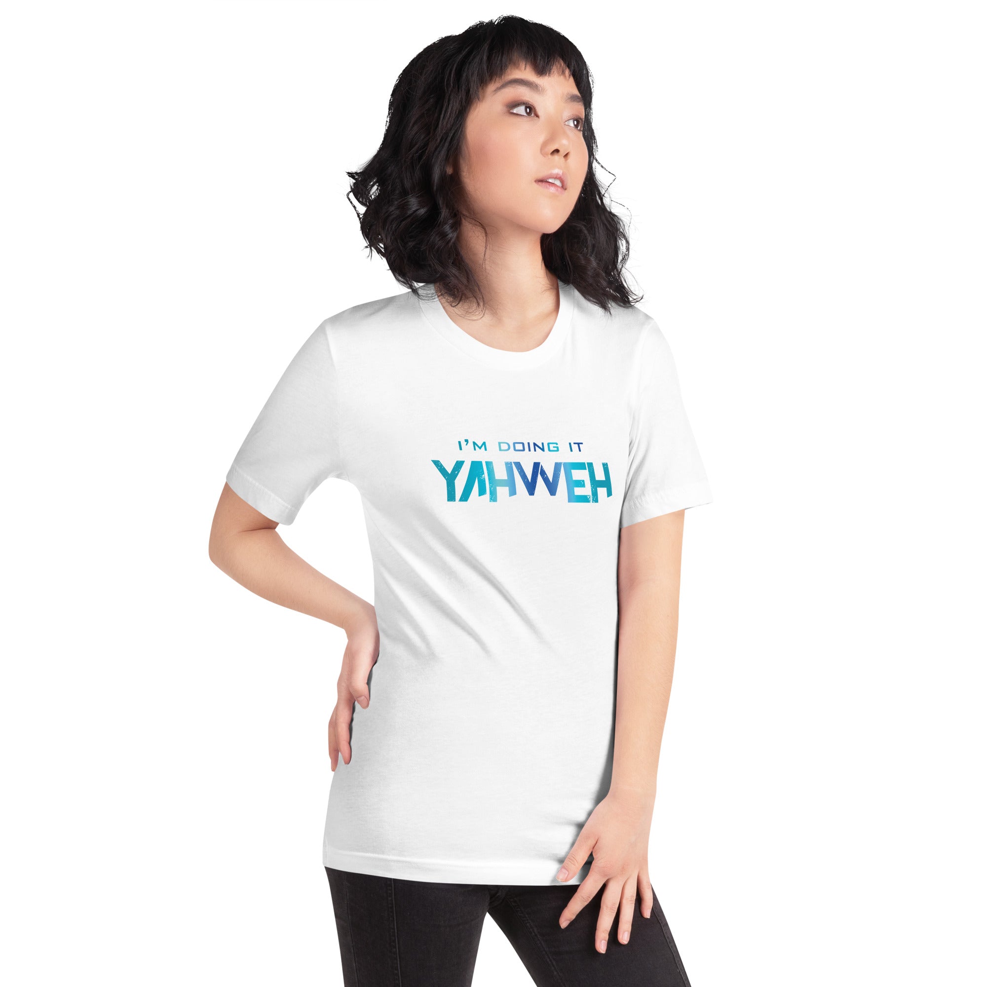 I'm Doing It Yahweh | Unisex Short Sleeve T-Shirt | Sapphire