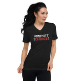 Mindset Is A Choice | Unisex Short Sleeve V-Neck T-Shirt