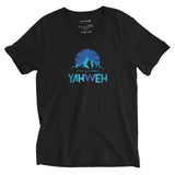 I'm Living Yahweh | Unisex Short Sleeve V-Neck T-Shirt | Sapphire