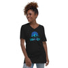 I'm Living Yahweh | Unisex Short Sleeve V-Neck T-Shirt | Sapphire