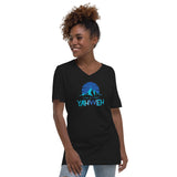 I'm Living Yahweh | Unisex Short Sleeve V-Neck T-Shirt | Sapphire