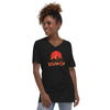 I'm Living Yahweh | Unisex Short Sleeve V-Neck T-Shirt | Ruby