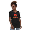 I'm Living Yahweh | Unisex Short Sleeve V-Neck T-Shirt | Ruby