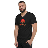 I'm Living Yahweh | Unisex Short Sleeve V-Neck T-Shirt | Ruby
