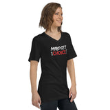 Mindset Is A Choice | Unisex Short Sleeve V-Neck T-Shirt