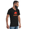 I'm Living Yahweh | Unisex Short Sleeve V-Neck T-Shirt | Ruby
