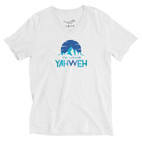 I'm Living Yahweh | Unisex Short Sleeve V-Neck T-Shirt | Sapphire